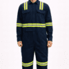 Saasha Garments Navy Blue Industrial Boiler Suit With Reflector