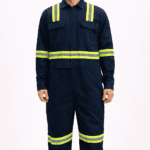 Saasha Garments Navy Blue Industrial Boiler Suit With Reflector