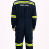 Saasha Garments Navy Blue Industrial Boiler Suit With Reflector