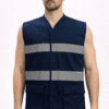 Saasha Garments Industrial Safety Jacket Vest With Reflector