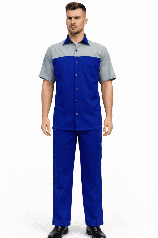 Saasha Garments Royal Blue Industrial Safety Uniform