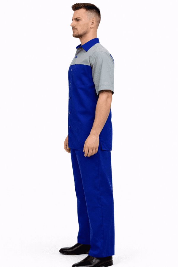 Saasha Garments Royal Blue Industrial Safety Uniform