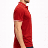 Red Industrial Classic Regular Half Sleeve T-Shirt for Men With Collar